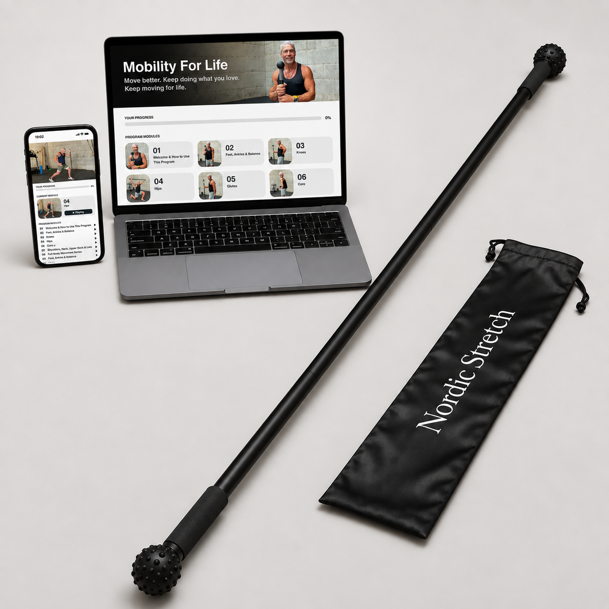 Nordic Mobility Stick (+Free Mobility Routine)
